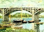 Claude Monet bron vid argenteuil Germany oil painting artist